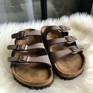 New Florida Soft footbed Beige Sandals 6-6.5 37